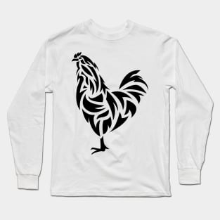 Rooster Tattoo Long Sleeve T-Shirt